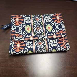 Vera Bradley Hanging Organizer Womens Travel Cosmetic Bag Quilted Zip Pockets To
